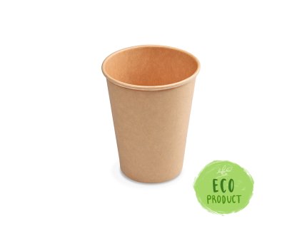 papirovy kelimek kraft o90mm 420ml l 0 3l 12oz 50 ks