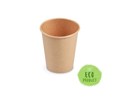 papirovy kelimek kraft o80mm 280ml m 0 2l 8oz 50 ks