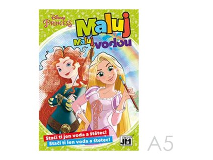 omalovanka maluj vodou a5 princess