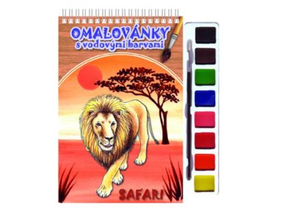 omalovanka a5 akim s vodovymi barvami safari