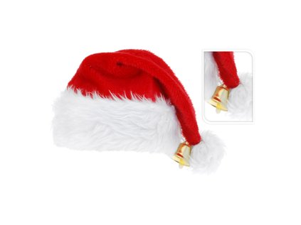 mikulasska cepice de luxe se zvonkem