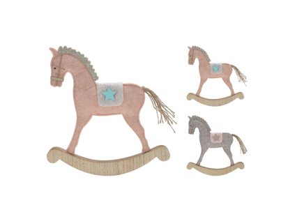 dekorace houpaci konik stojici 30 cm 1ks
