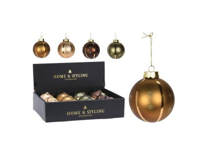 vanocni koule 80 mm matna mix 1ks