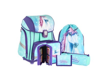 skolni batoh 5 dilny set smart 3d s led osvetlenim little dream