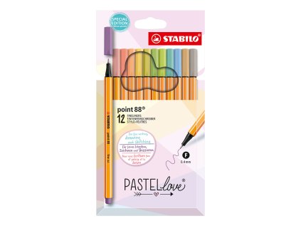 liner stabilo point 88 pastel love hrot 0 4mm sada 12 ks