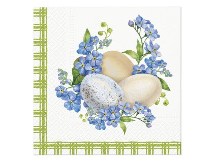 ubrousky paw l 33x33cm eggs in forget me nots