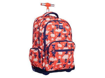 skolni batoh na koleckach milan 25 l serie ninjutsu cerveny