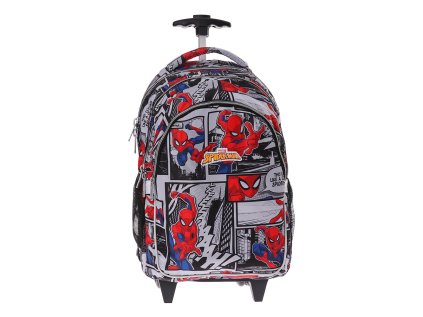 skolni batoh na koleckach spider man comic
