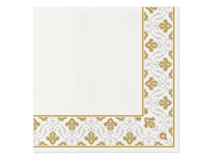 ubrousky paw airlaid 40x40 cm floral frame gold
