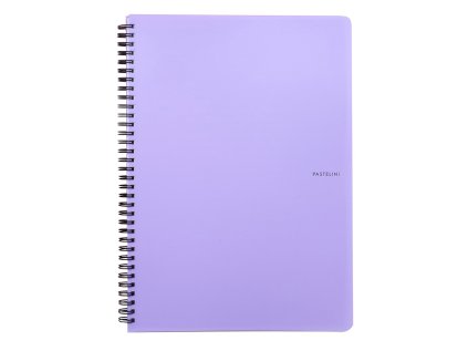 spiralovy blok pp pastelini a5 60 listu fialovy
