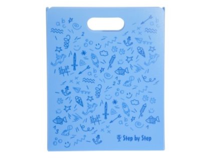 desky na sesity step by step modre