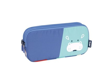 pouzdro na pera milan 3 zipove fun animals serie modre