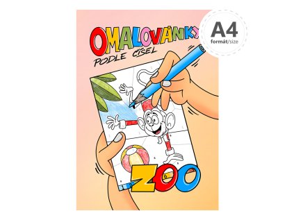 omalovanka a4 podle cisel zoo