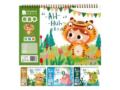 blok na skicovani se spiralou 30 cistych listu se samolepkami