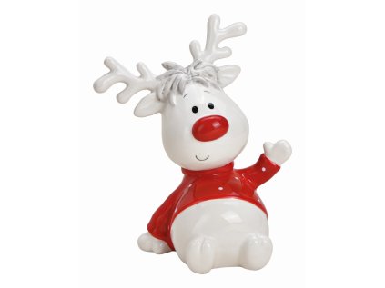 dekorace sedici los keramika 14x9x17 cm