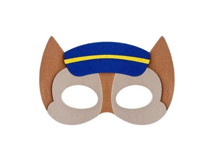 maska na oblicej pes policista 18 x 12 cm