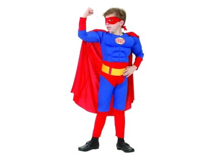 detsky kostym superhrdina se svaly velikost 110 120 cm