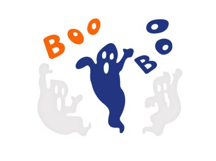 gelove nalepky ghosts boo 20x20 cm
