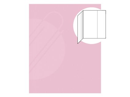 odkladaci mapa s 1 klopou eko 251 ruzova