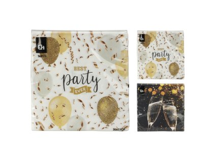 ubrousky 33x33 cm 16 ks v baleni 2 party designy