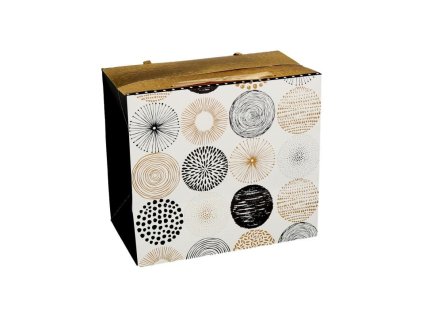 darkova taska bag box circles 22 5x13 5x20 cm
