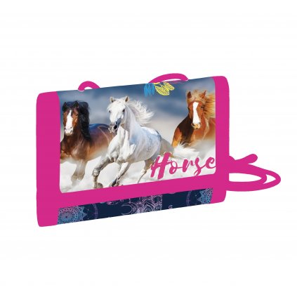 Dětská textilní peněženka kůň koně 3-59824