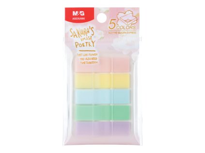 zalozka lepici pvc 5 barev 20 listu sakura time