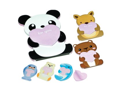 blok trhaci s potiskem 78x116 mm 20l animals mix 2