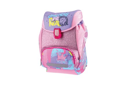 skolni batoh 4 dilny logic set unicorns are real