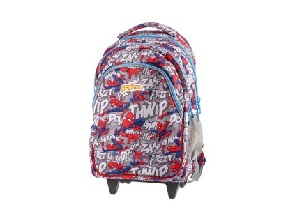 skolni batoh na koleckach spider man
