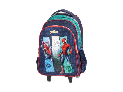 skolni batoh na koleckach urban spider man