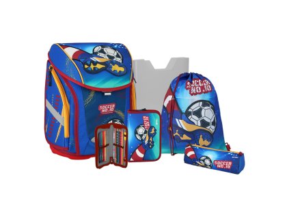 skolni batoh 5 dilny set s magnet prezkou soccer 3d