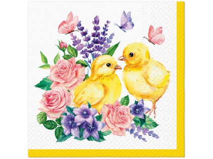 ubrousky tat 33x33cm chicks and flowers