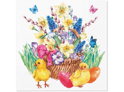 ubrousky tat 33x33cm easter bouquet