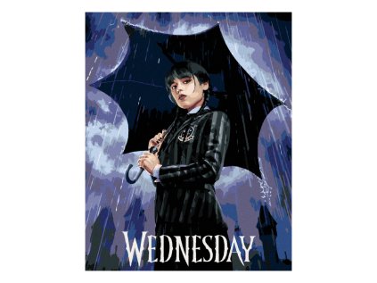 diamantove malovani bez ramu wednesday addams na plakatu