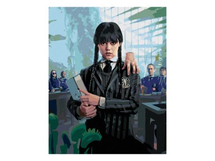 diamantove malovani s ramem wednesday v botanicke ucebne