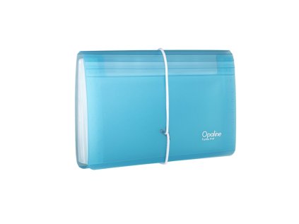organizer na dokumenty s gumou dl opaline cira modra 13kapes