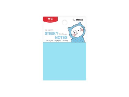 blok lepici m g so many cats pastel 76x76 mm 50 ks modry pastel