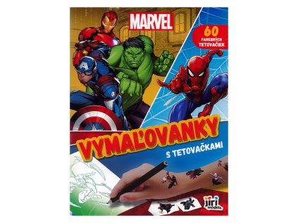 vymalovanky s tetovackami marvel