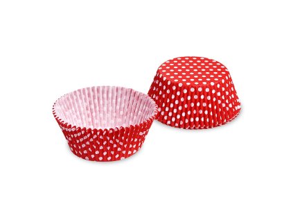 cukrarsky kosicek pap puntiky bilo cerveny o50 x 30 mm 40 ks