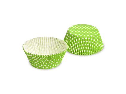 cukrarsky kosicek pap puntiky bilo zlutozeleny o50 x 30 mm 40 ks