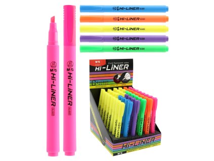 baleni zvyraznovacu 48 ks m g hi liner fluo mix 6 barev
