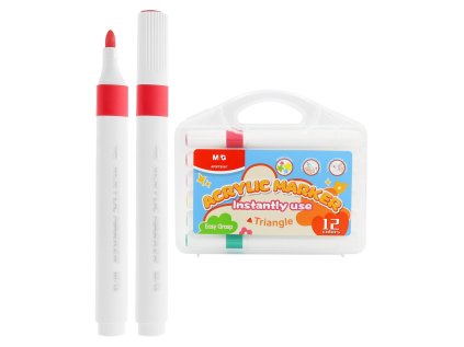 trojhranny akrylovy fix m g 12 barev