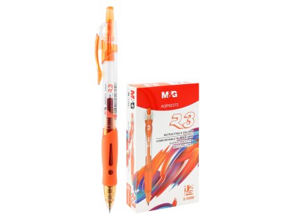 gelove pero m g r3 oranzovy inkoust