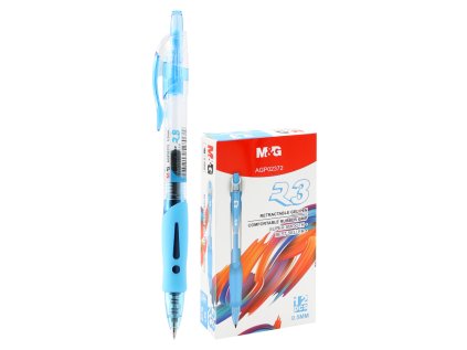 gelove pero m g r3 svetle modry inkoust