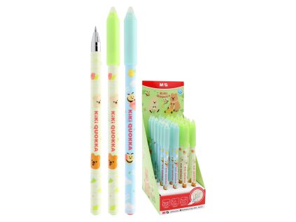 pero gelove gumovaci m g 0 5 mm modry inkoust 2 barvy