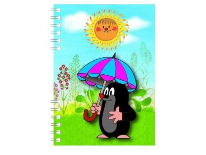 zapisnik a6 s efektem 3d krtek 3