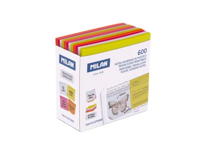 blok lep milan fluo prusvitny 76 x 76 mm 600 ks