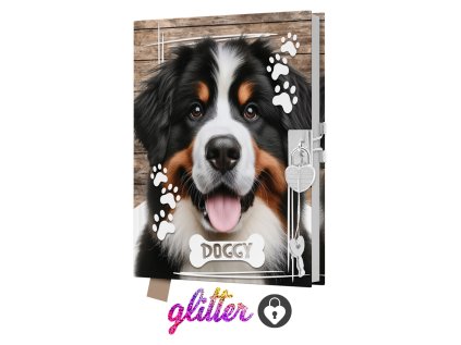 pamatnik junior 14x18 cm 80 listu se zamkem doggy