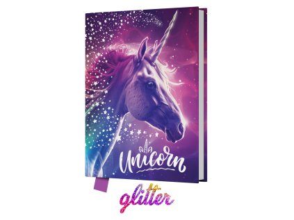 pamatnik junior 14x18 cm 80 listu jednorozec